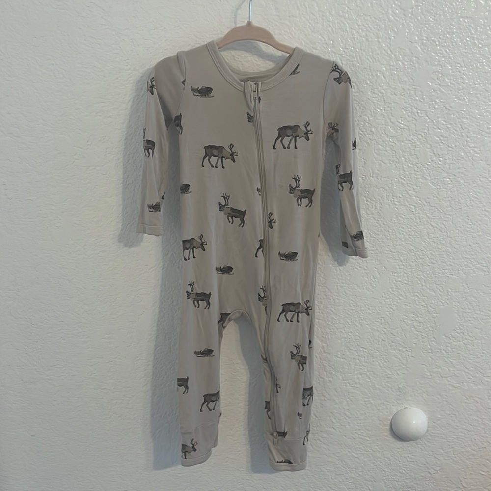 Kyte Baby Zip Romper Reindeer 18-24 months